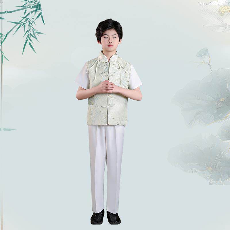 高档六一童合唱朗服女童演讲诵男比赛主持人演出服中小儿学生表演