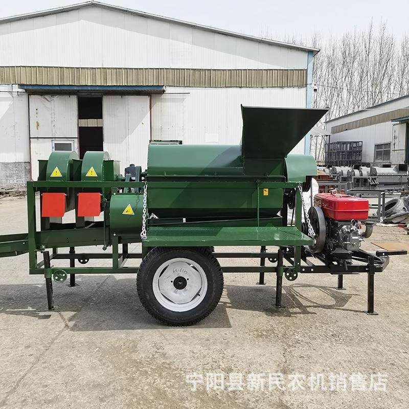 大型玉米脱粒机谷子高粱大豆蚕豆苦豆脱粒机小麦打粒机有现货