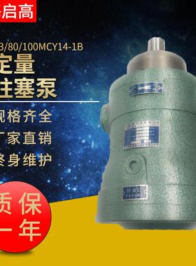 厂家直供油泵63MCY14-1B 80MCY14-1B 100MCY14-1B定量轴向柱塞泵