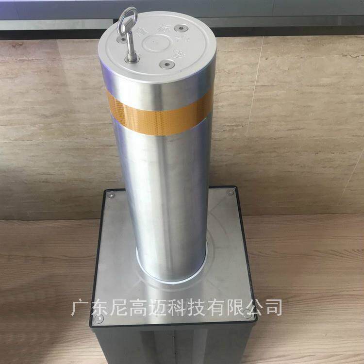 清远连州中小学校大门挡车液压升降柱一体式手动伸缩防撞柱