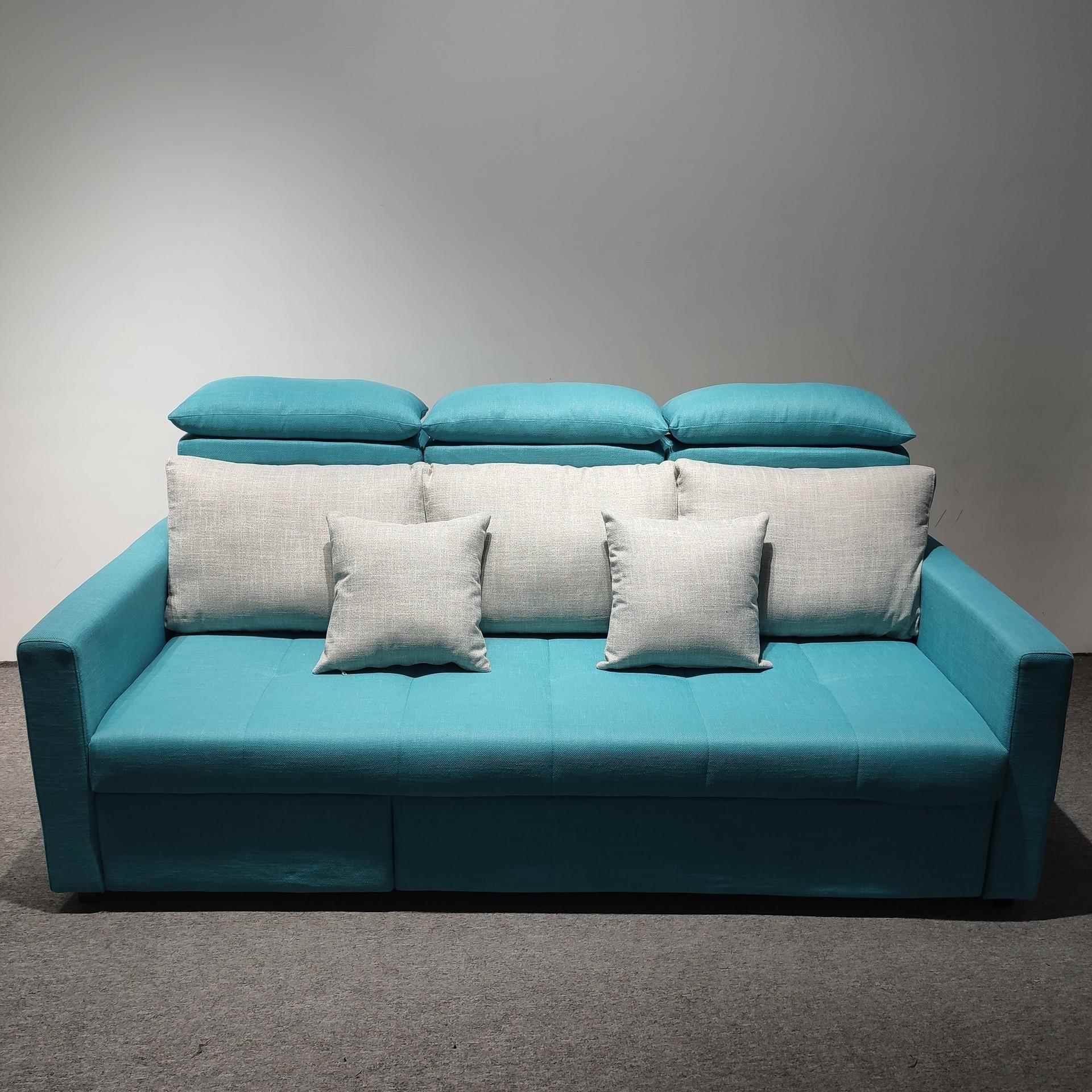 多功能小户型沙发床客厅公寓贵妃沙发床现代简约风推拉两用梳化