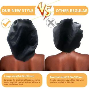 sleep hat Large Satin Bonnet Hair Wrap Silk Cap浴睡帽护发女