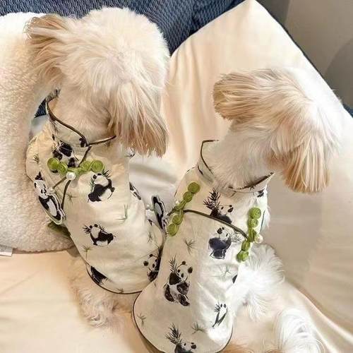 宠物衣服超小体狗夏季薄款新中式衬衫国风衣小型犬马尔济斯西施犬
