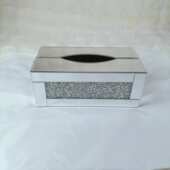 感纸盒桌面床头柜创意抽盒奢纸巾盒茶几风简约酒店轻纸巾水晶高级