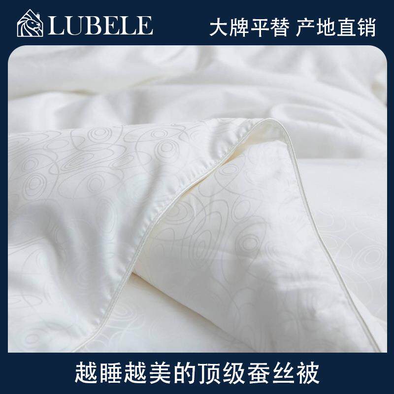 双宫桑蚕丝120支长绒棉提花蚕丝被保暖春秋被冬被子母被轻奢风