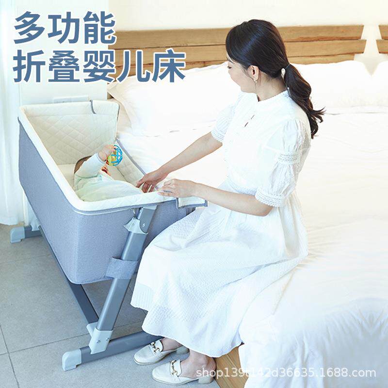 儿童床男孩女孩床婴儿床-岁加宽床折叠床公主床美式风格公主风