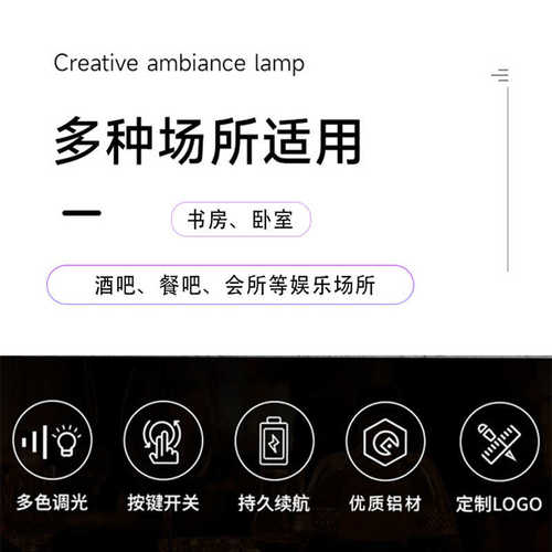 咖啡厅ktv创意台灯桌小餐厅卧室床头led灯海藻营装饰灯夜酒吧