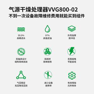 创盟VVG800-02单杯气动调压油水分离器自动排气体气水杂质过滤器