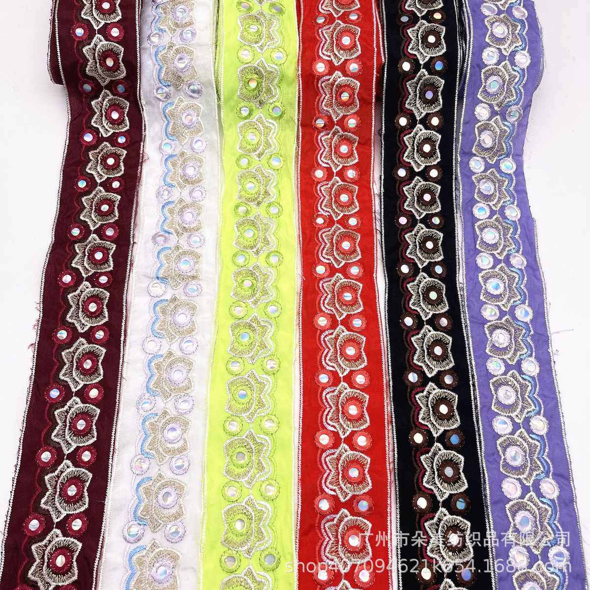 六组配色中国风复古民族刺绣花边条码服装辅料箱包绣花织带,居家布艺,花边,淘宝优惠券,粉丝福利购,淘宝优惠卷