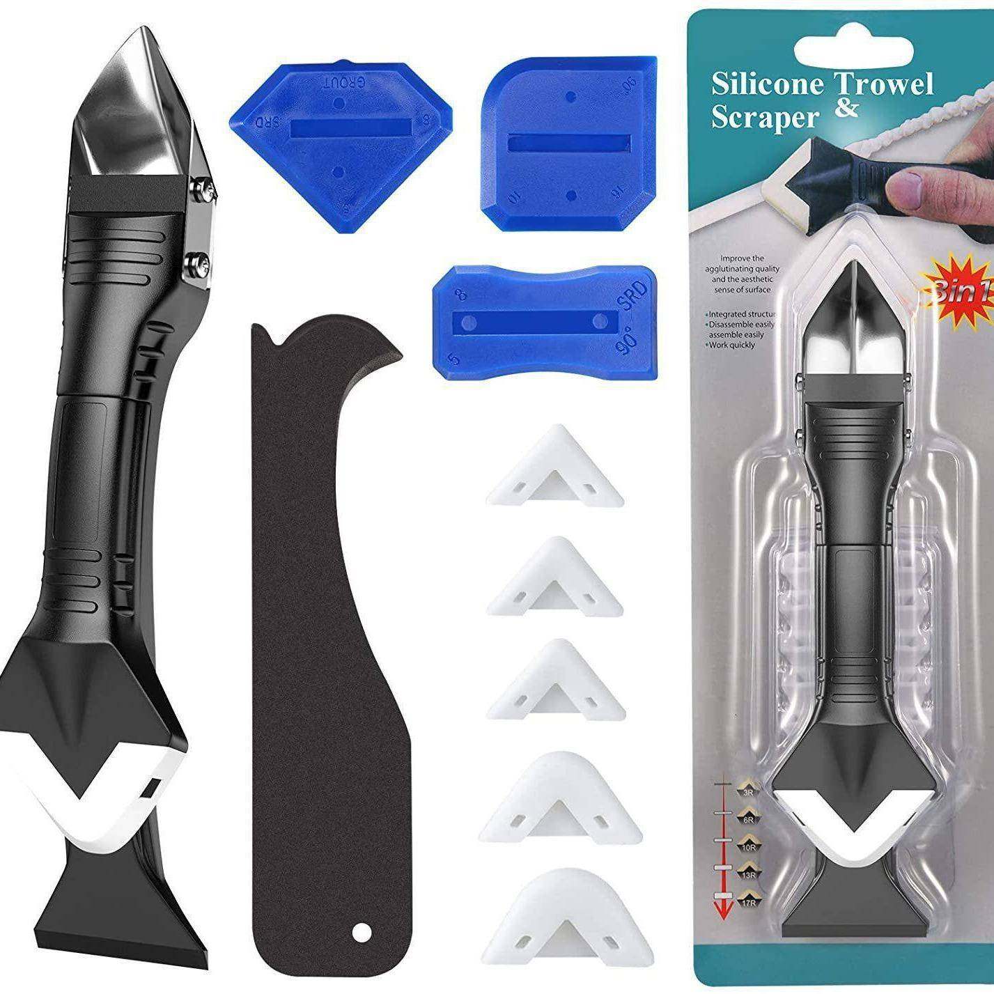 刮胶器铲胶器玻璃胶刮铲刀清缝工具角度残胶刮刀美缝工具套装