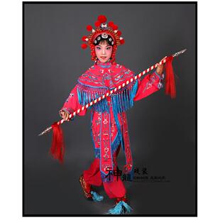 高档京越剧戏曲戏演出剧服装 马旦武旦兵女将女女刀兵衣 戏服