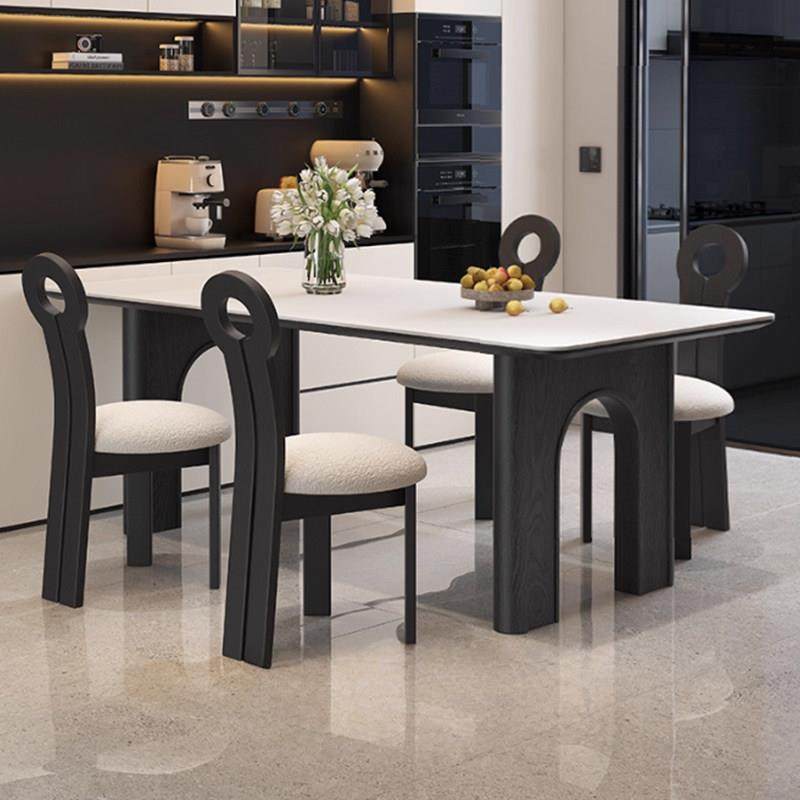 2025年新款岩板实木餐桌椅组合现代简约小户型客厅家用长方形饭桌,住宅家具,岩板餐桌,淘宝优惠券,粉丝福利购,淘宝优惠卷