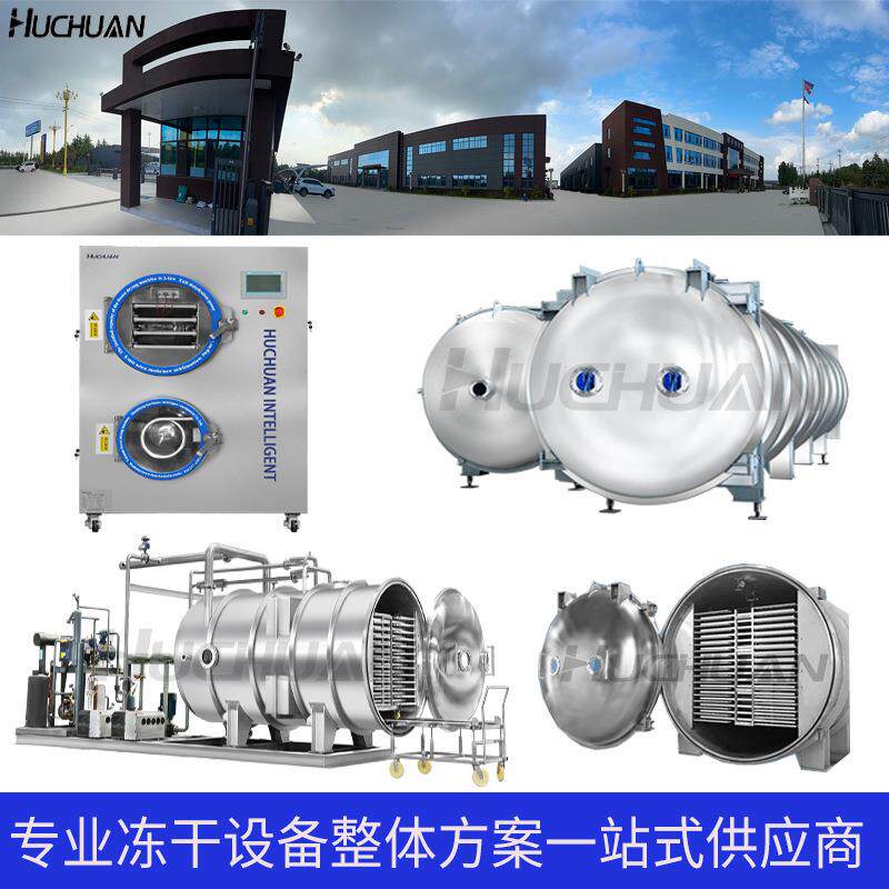 蚯蚓真空冻干机粉剂中药材低温冷冻干燥设备全自动节能冻干机