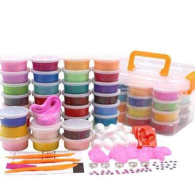 children play dough diy non-toxic 3 d lightweight clay橡皮泥