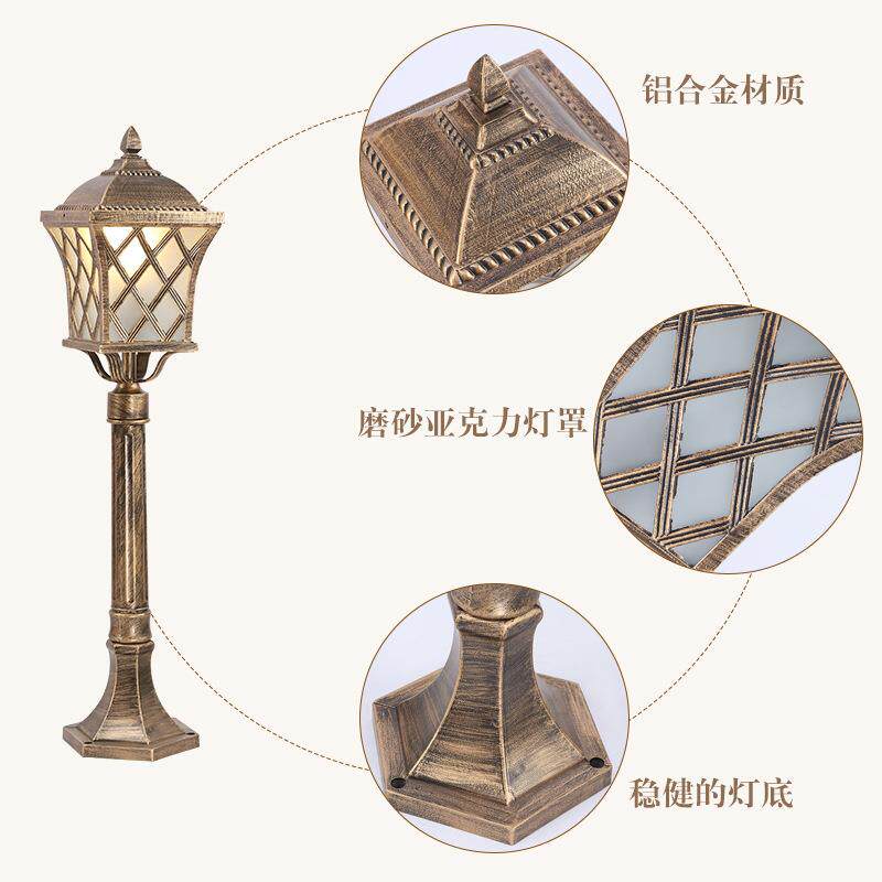 LED草坪户外防水欧式落地灯公园材别墅花园铝草地路灯工鱼网草坪