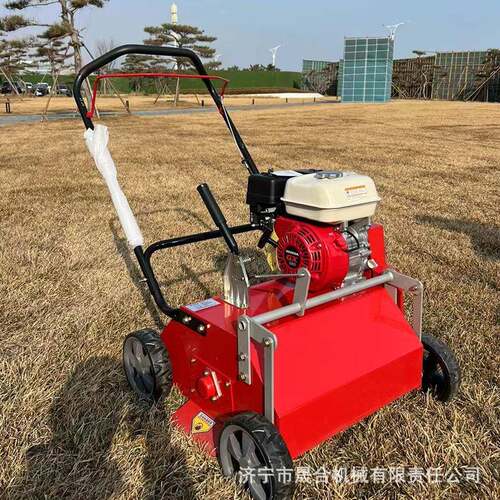 手推式草坪梳理机 公园湿地草地维护汽油梳草机 改善草坪通气性