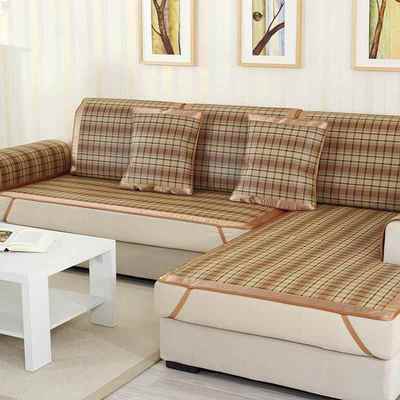 正品夏季草席凉席沙发席垫竹套夏天款垫坐垫子藤竹清凉凉防滑沙发