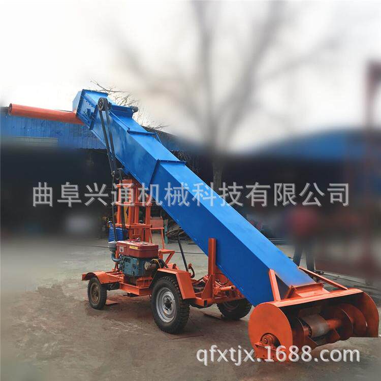 多功能螺旋式扒谷输送机 大型散粮装车用自走扒粮机
