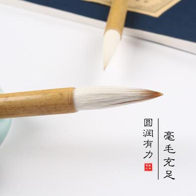 高档毛狼毫笔兼毫大楷中楷小楷书国字画 画专用毛笔套装成人专法