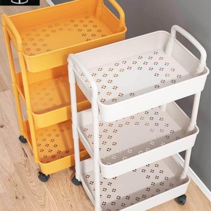 Trolley, kitchen rack,vegetable basket, toilet storage rack - 实物图