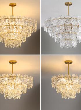美2579式轻奢吊灯客厅灯205新款后代玻璃水晶室法式现中古餐厅卧