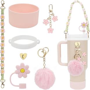 7pcs Cup Accessories Set for Stanley Including Handle Strap,