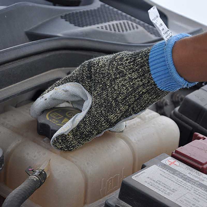 凯夫拉包钢丝牛皮贴皮劳保手套防割防穿刺耐磨耐高温防割5级,五金/工具,防割手套,淘宝优惠券,粉丝福利购,淘宝优惠卷