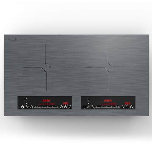 双头电磁炉大功率家用H66双灶拉丝面板黑晶板厂家一体灶火锅炉