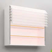 厨房电动吊柜碗碟蓝未来之窗智能升降双层拉篮百叶窗门储物柜