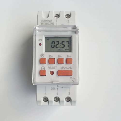 30A可编程微电脑时控开关 定时器宽压TM919BK数显时间开关TIMER