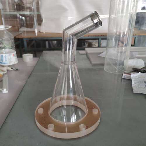 透明亚克力实验仪器大型有机玻璃实验装置三通法兰管道