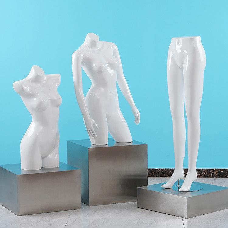 采购产品服装商店衣服,裤子腿,模型服装展示架,模拟男女半长桌