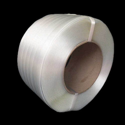 厂家直销聚酯纤维白色打包带 32mm机用纤维打包带 柔性打包带纤维