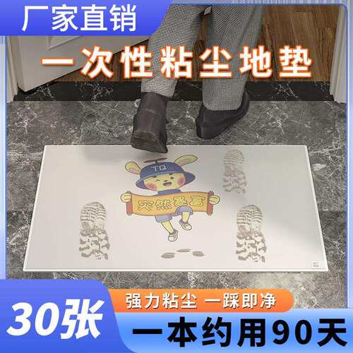 家用入户防尘垫工业高粘去污车间沾尘垫无尘室除尘卡通粘尘垫可撕