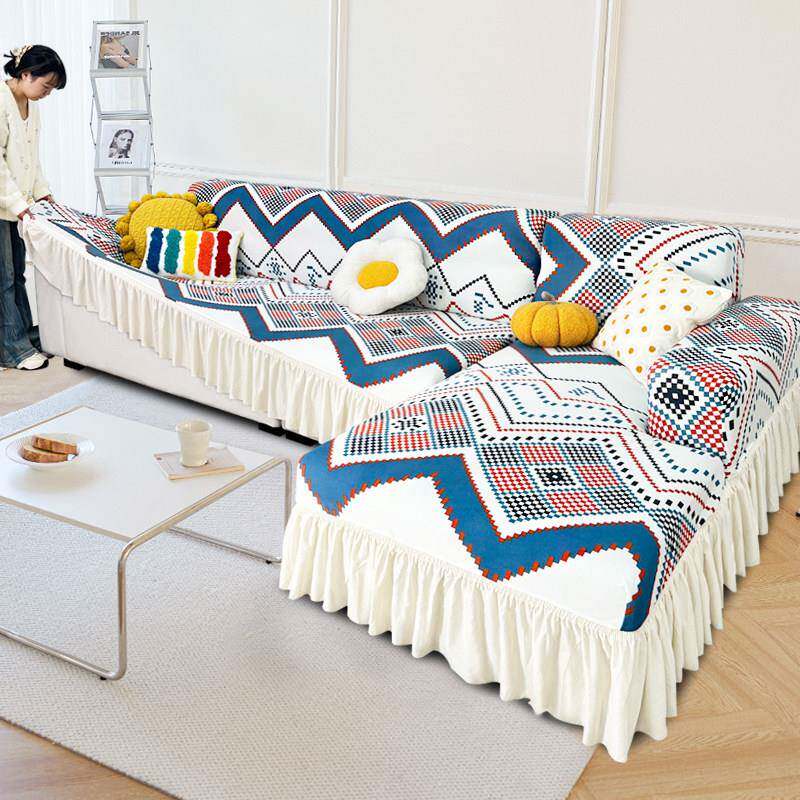 防猫抓新款三座一贵妃沙发套罩四季通用弹力全包专用组合套装坐垫