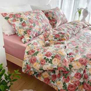 正品 西西里｜森系ins棉小清新田园风纯小碎四件套花全棉三件套1.5