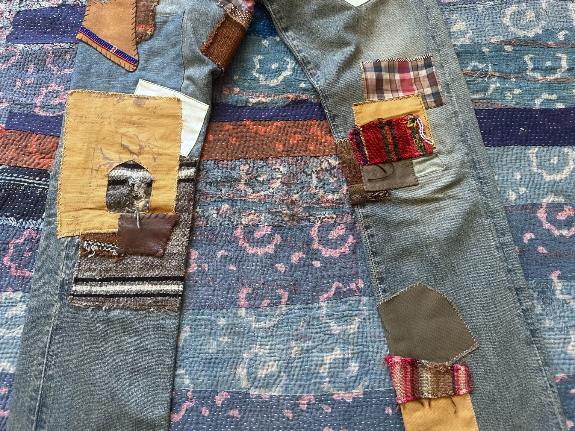 Polo Ralph Lauren Patchwork Distressed Jeans — back
