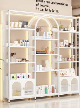 商用展示柜美容院产品柜化妆品展柜摆件货品陈列架美甲展示架货架