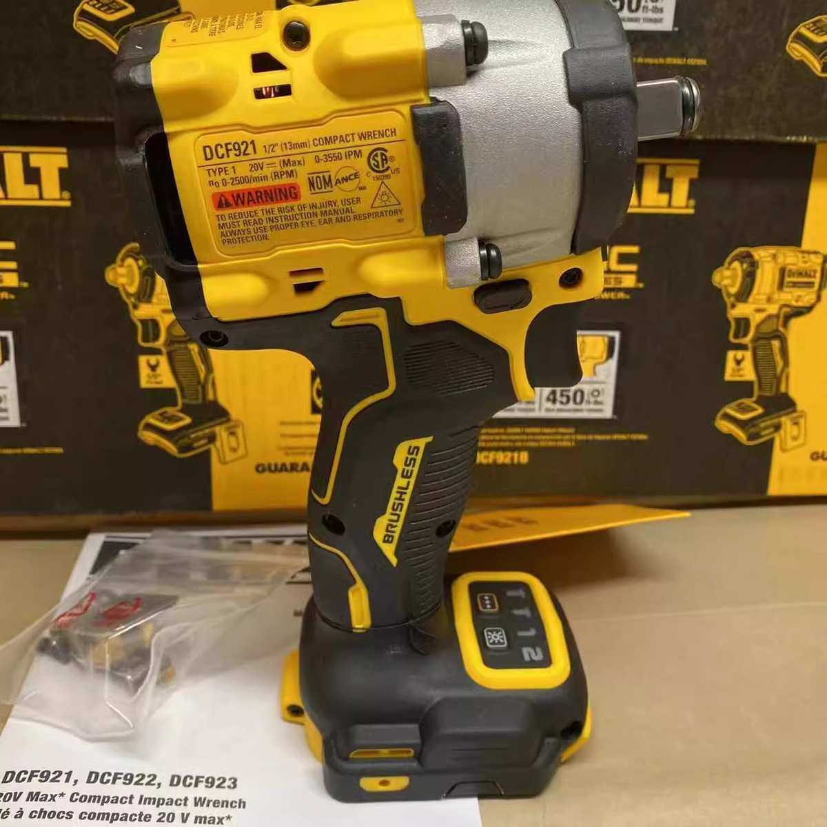 得伟20V大扭矩610Nm无刷充电冲击扳手电动充电式汽车风炮/DCF921