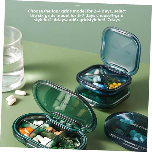 Pill Box Holder Weekly Medicine Storage Organizer Container
