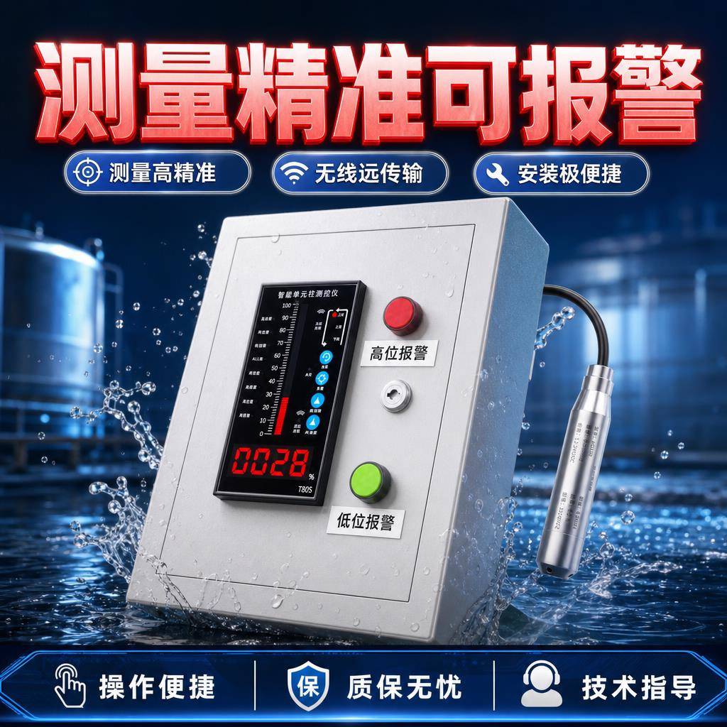 液位水位显示器变电子器投送防入式消水池水箱液位显示器仪数字式