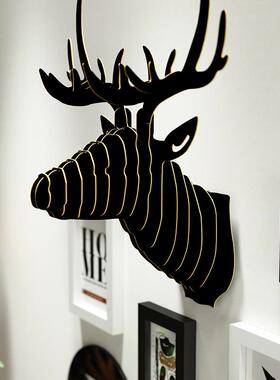 相高分子高分子616161北画欧麋鹿现头客厅照片墙组合相框代装饰框