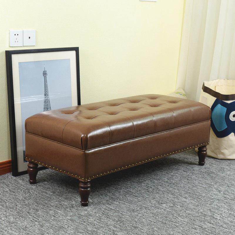 客厅沙发脚凳脚踏凳实木换鞋凳鞋店试鞋凳服装店沙发凳皮凳床尾凳