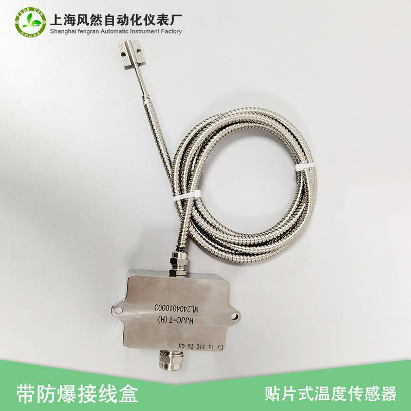 薄片式温度传感器 表面测温带防爆接线盒铂热电阻温度探头厂家