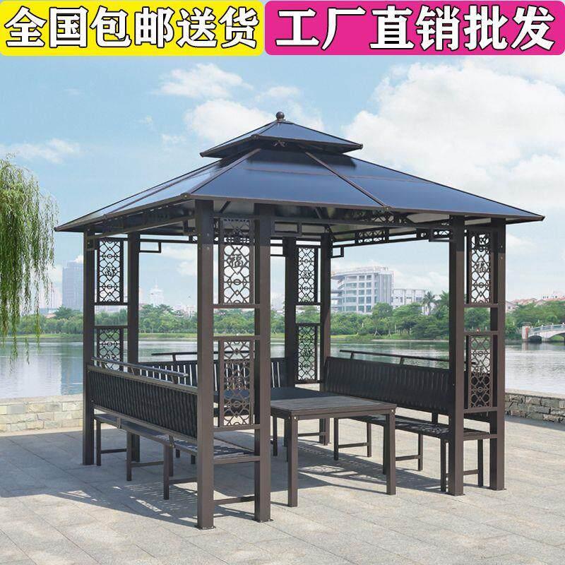 户外凉亭花园庭院别墅帐篷四角亭农家乐工地茶水亭阳光板室外亭子