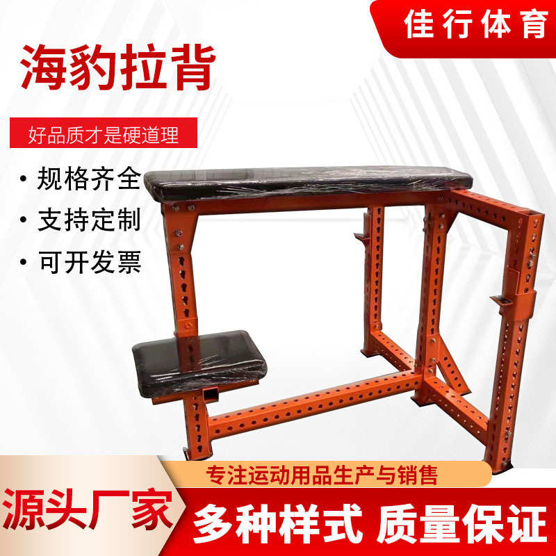 健身椅专业长凳U型杆硬拉背杠铃椅俯身划船海豹卧拉海豹拉背