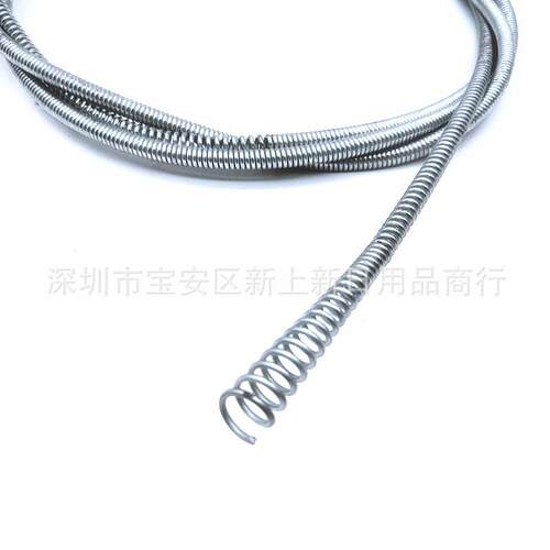 新款直销055管道疏通器 加粗5米手摇式通厕神器弹簧钢丝疏通工具