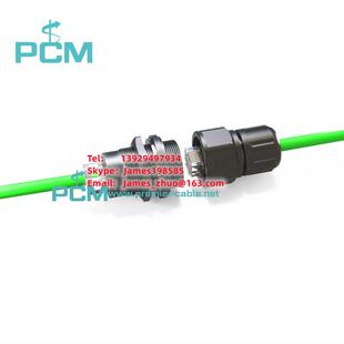 防水RJ45连接器 以太网母对母馈通耦器 CAT6 RJ45屏蔽工业面板安装