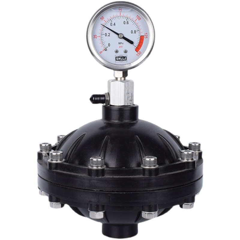 膜片式脉冲阻尼器UPVC脉动计量泵塑料隔膜缓冲罐脉冲阻DN15_0.35L