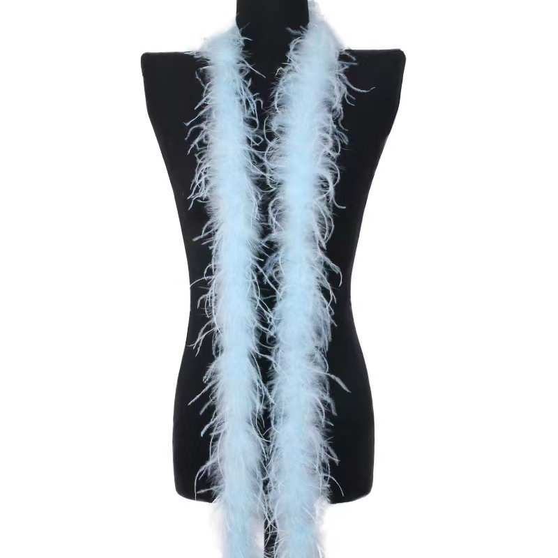 毛条条绒工厂装饰袖口羽鸵鸟衣服饰品毛鸵鸟毛条diy服装裙边